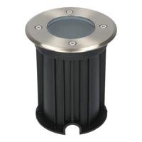 Maisy LED Grondspots - Rond - Ø12cm - RVS - GU10 fitting - Excl. lichtbron - IP67 - Tuinspot - Oprit