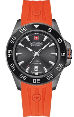 Horlogeband Swiss Military Hanowa 06-4221.30.007 Rubber Oranje Horlogeband Swiss Military Hanowa 06-4221.30.007 Rubber Oranje
