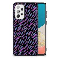 Samsung Galaxy A73 Back Case Feathers Color