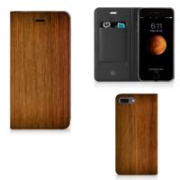 Apple iPhone 7 Plus | 8 Plus Book | Wallet Case | Donker Hout