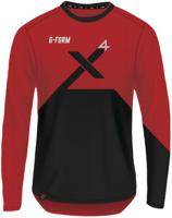 G-FORM longshirt "pro-x4" longarm shirt pro x-4 size m red/black