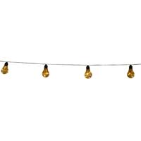 Solar lichtsnoer - feestverlichting - 10 LED bolletjes - 450 cm - warm wit - zonne-energie