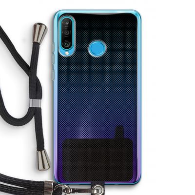 Musketon Halftone: Huawei P30 Lite Transparant Hoesje met koord
