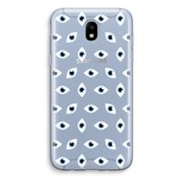 Eyes pattern: Samsung Galaxy J5 (2017) Transparant Hoesje