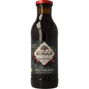 Schulp Krachtsap Cranberry puur bio