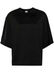 Fabiana Filippi t-shirt à manches satinés - Noir
