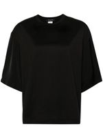 Fabiana Filippi t-shirt à manches satinés - Noir