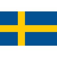 Vlag van Zweden - klein formaat - 60 x 90 cm - polyester