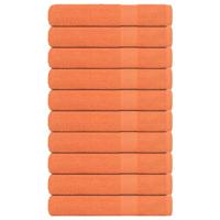 VidaXL Saunahanddoeken 10 st 80x200 cm 360 g/m² 100% katoen oranje