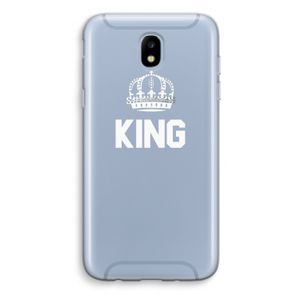 King zwart: Samsung Galaxy J5 (2017) Transparant Hoesje