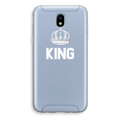 King zwart: Samsung Galaxy J5 (2017) Transparant Hoesje