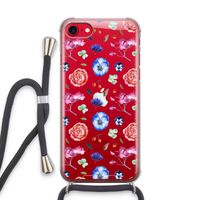 Bloemetjes: iPhone SE 2020 Transparant Hoesje met koord