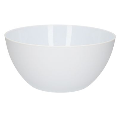 Plasticforte - Serveerschaal/saladeschaal - D25 x H12 cm - kunststof - wit