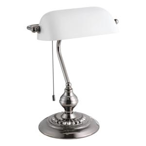 EGLO Banker Bureaulamp - Tafellamp - E27 - 39 cm - Grijs/Wit