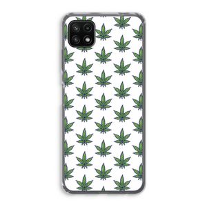 Weed: Samsung Galaxy A22 5G Transparant Hoesje