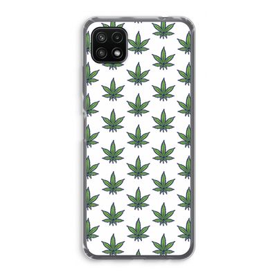 Weed: Samsung Galaxy A22 5G Transparant Hoesje