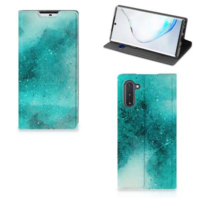 Bookcase Samsung Galaxy Note 10 Painting Blue Bookcase Samsung Galaxy Note 10 Painting Blue