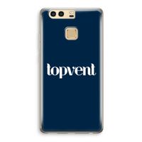 Topvent Navy: Huawei P9 Transparant Hoesje