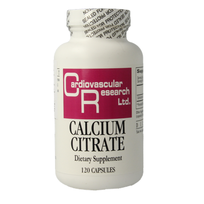 Cardio Vasc Res Calcium citraat 165mg 120 Capsules Cardio Vasc Res Calcium citraat 165mg 120 Capsules