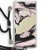 Roze stroom: Huawei Ascend P10 Lite Transparant Hoesje met koord