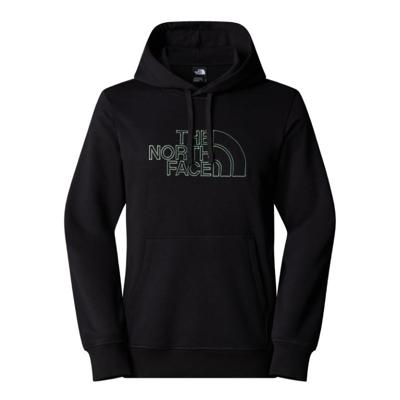 The North Face Drew Peak Light Hoodie Trui Heren TNF Black/Duck Green XL