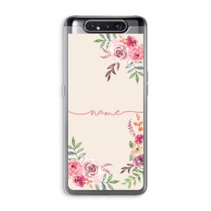 Rozen: Samsung Galaxy A80 Transparant Hoesje