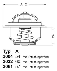 Wahler Thermostaat 3004.92D1