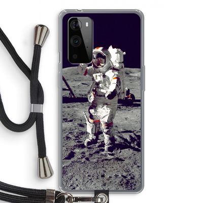 Spaceman: OnePlus 9 Pro Transparant Hoesje met koord