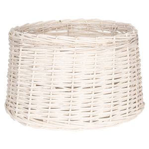 Clayre & Eef Witte Lampenkap Ø 45*27 cm / E27 6LAK0476