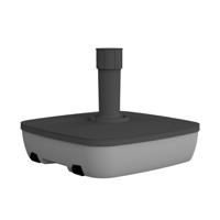 Parasolvoet Elegance - vierkant - grijs - 50 x 50 cm - 25 liter - kunststof - vulbaar