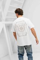Malelions Compass T-Shirt Heren Wit - Maat XS - Kleur: Wit | Soccerfanshop