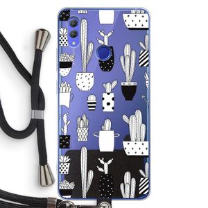Cactusmotief: Honor Note 10 Transparant Hoesje met koord