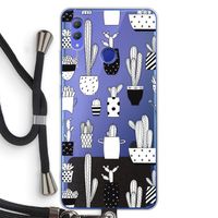 Cactusmotief: Honor Note 10 Transparant Hoesje met koord