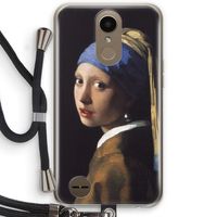 The Pearl Earring: LG K10 (2017) Transparant Hoesje met koord