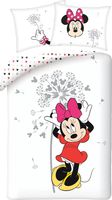 Disney Minnie Mouse Dekbedovertrek Flower - Eenpersoons - 140 x 200 cm - Katoen - thumbnail