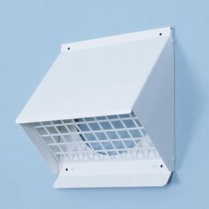 Gevelkap Aluminium - Hoge Doorlaat (geschikt Voor Wtw) - Voor Buis 160 T/m 180mm - Wit