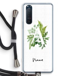 Green Brush: Sony Xperia 5 II Transparant Hoesje met koord