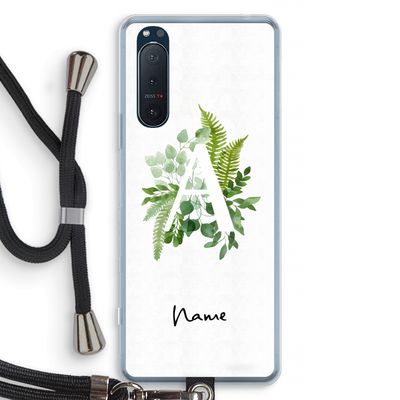 Green Brush: Sony Xperia 5 II Transparant Hoesje met koord