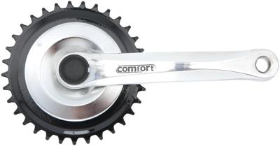 Amar Crankset 4-edge 33t 170mm b/sil.