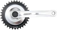 Amar Crankset 4-edge 33t 170mm b/sil.