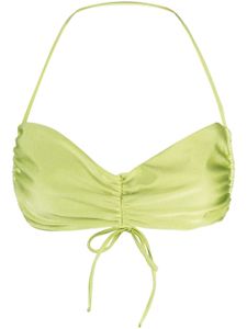 JADE Swim haut de bikini Isla à fronces - Vert