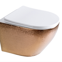 Sanigoods Star Croco toiletpot randloos met zitting rosé-goud - thumbnail