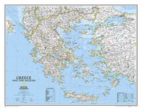 Wandkaart Greece - Griekenland, 77 x 60 cm | National Geographic