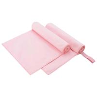 VidaXL Sporthanddoeken 2 pcs roze 100 x 50 cm polyester en polyamide