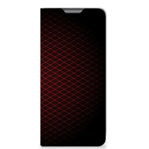 Xiaomi 12 Pro Hoesje met Magneet Geruit Rood