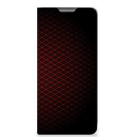 Xiaomi 12 Pro Hoesje met Magneet Geruit Rood