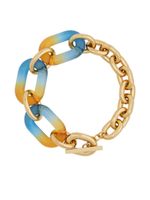 Rabanne collier XL Link doré à détails en résine