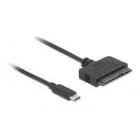 DeLOCK usb type-c converter to 22 pin sata 6 gb/s (zwart)