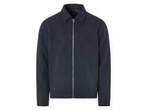 LIVERGY Heren jas wollen look (M, Marineblauw)