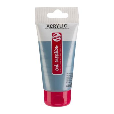 Acrylverf tac 834 metallicblauw tube 75ml